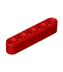 LEGO - Technic, dikke liftarm 1 x 5 - Red | N - Thumbnail
