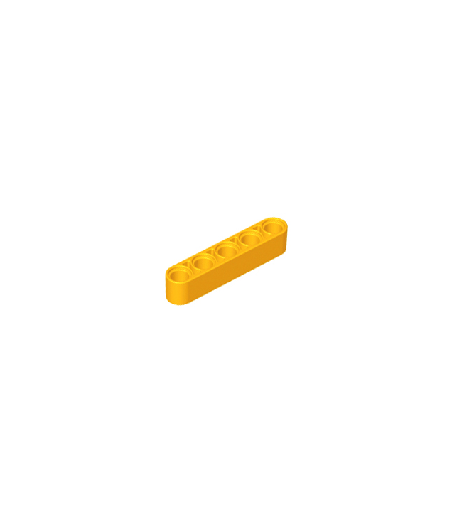 LEGO - Technic, dikke liftarm 1 x 5 - Bright Light Orange | N