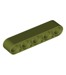 LEGO - Technic, dikke liftarm 1 x 5 - Olive Green | N - Thumbnail