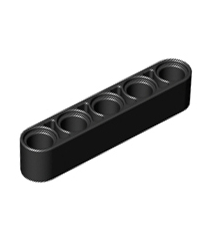 LEGO - Technic, dikke liftarm 1 x 5 - Black | N - Thumbnail