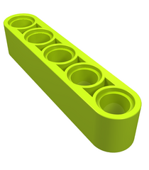 LEGO - Technic, dikke liftarm 1 x 5 - Lime | N - Thumbnail