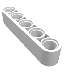LEGO - Technic, dikke liftarm 1 x 5 - White | N - Thumbnail