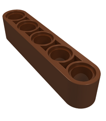 LEGO - Technic, dikke liftarm 1 x 5 - Reddish Brown | N - Thumbnail