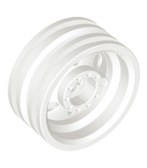 LEGO - Wiel Ø30mm x 14mm - White | N - Thumbnail