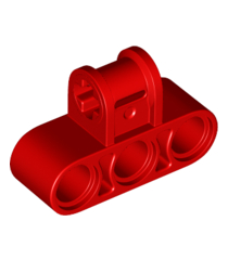 LEGO - Technic, as- en penverbinder drievoudig loodrecht - Red | N - Thumbnail