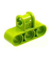 LEGO - Technic, as- en penverbinder drievoudig loodrecht - Lime | N - Thumbnail