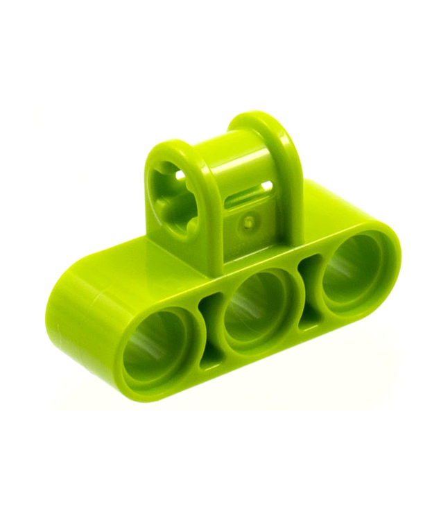 LEGO - Technic, as- en penverbinder drievoudig loodrecht - Lime | N