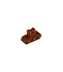 LEGO - Technic, as- en penverbinder drievoudig loodrecht - Reddish Brown | N - Thumbnail