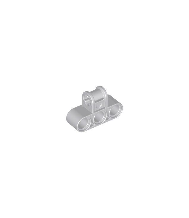 LEGO - Technic, as- en penverbinder drievoudig loodrecht - Light Bluish Gray | N