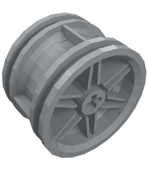 LEGO - Wiel Ø30,4mm x 20mm zonder pen-gaten, met verstevigde velg - Light Bluish Gray | N - Thumbnail