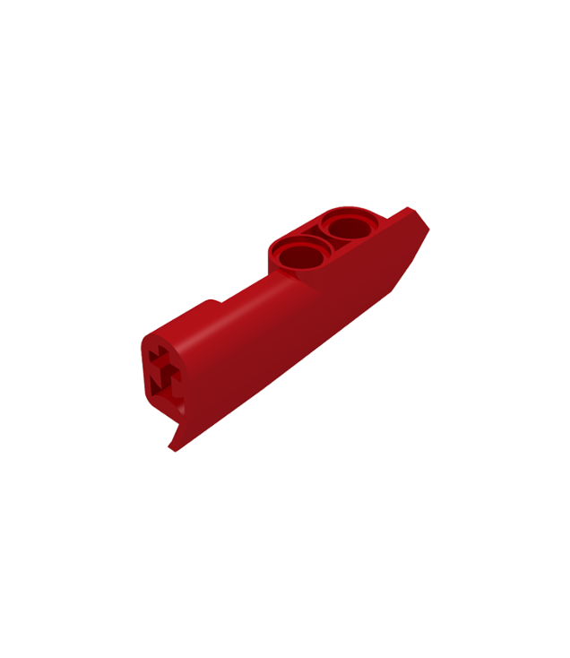 LEGO - Technic, stroomlijnpaneel #21 zeer klein glad, zijde B - Red | N