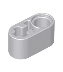 LEGO - Technic, dikke liftarm 1 x 2 met as-gat - Light Bluish Gray | N - Thumbnail