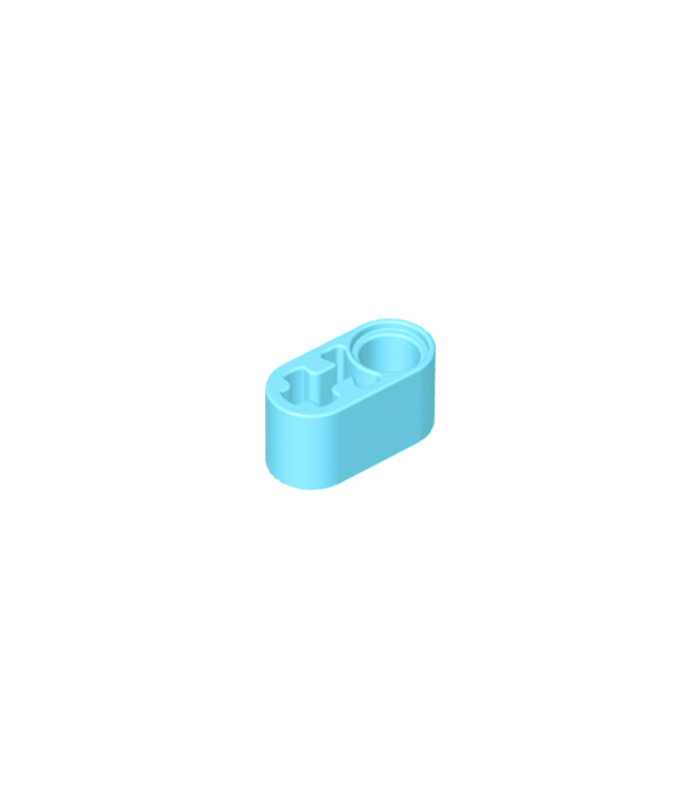 LEGO - Technic, dikke liftarm 1 x 2 met as-gat - Medium Azure | N