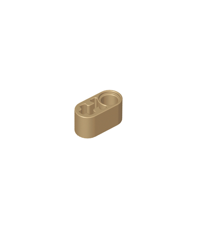 LEGO - Technic, dikke liftarm 1 x 2 met as-gat - Dark Tan | N