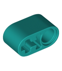 LEGO - Technic, dikke liftarm 1 x 2 met as-gat - Dark Turquoise | N - Thumbnail