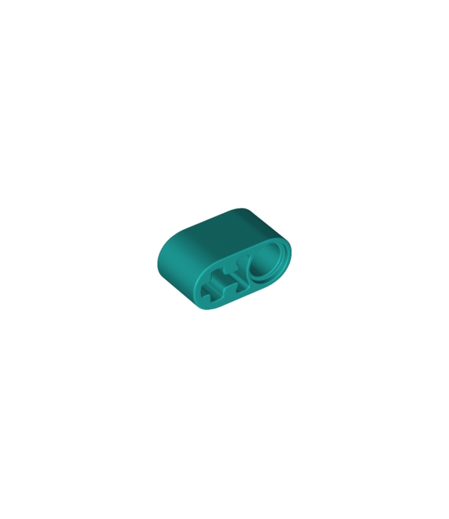 LEGO - Technic, dikke liftarm 1 x 2 met as-gat - Dark Turquoise | N