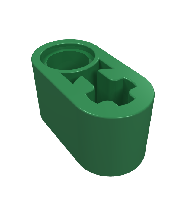 LEGO - Technic, dikke liftarm 1 x 2 met as-gat - Green | N