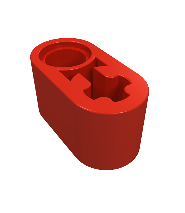 LEGO - Technic, dikke liftarm 1 x 2 met as-gat - Red | N