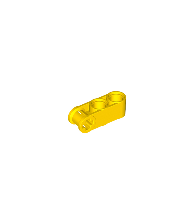 LEGO - Technic, as- en penverbinder loodrecht 3L met 2 pen-gaten - Yellow | N