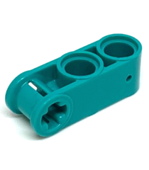 LEGO - Technic, as- en penverbinder loodrecht 3L met 2 pen-gaten - Dark Turquoise | N - Thumbnail