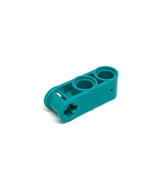 LEGO - Technic, as- en penverbinder loodrecht 3L met 2 pen-gaten - Dark Turquoise | N