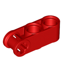 LEGO - Technic, as- en penverbinder loodrecht 3L met 2 pen-gaten - Red | N - Thumbnail