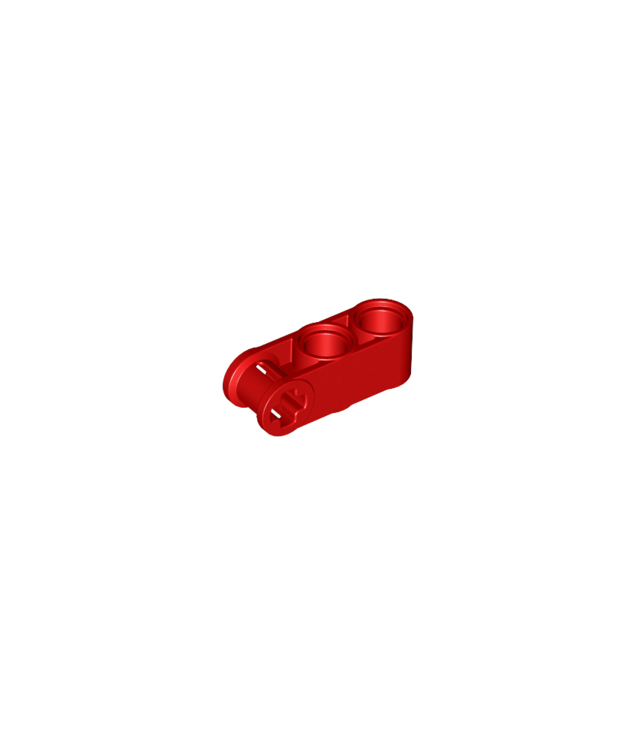 LEGO - Technic, as- en penverbinder loodrecht 3L met 2 pen-gaten - Red | N