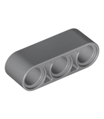 LEGO - Technic, dikke liftarm 1 x 3 - Dark Bluish Gray | N - Thumbnail