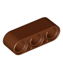 LEGO - Technic, dikke liftarm 1 x 3 - Reddish Brown | N - Thumbnail