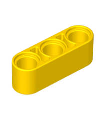 LEGO - Technic, dikke liftarm 1 x 3 - Yellow | N - Thumbnail