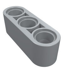 LEGO - Technic, dikke liftarm 1 x 3 - Light Bluish Gray | N - Thumbnail