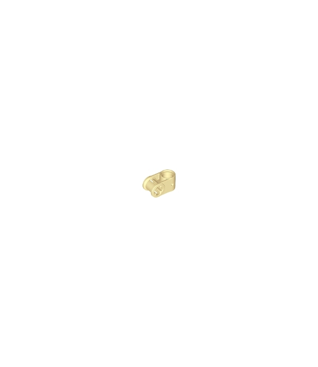 LEGO - Technic, as- en penverbinder loodrecht - Tan | N