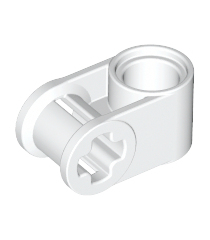 LEGO - Technic, as- en penverbinder loodrecht - White | N - Thumbnail