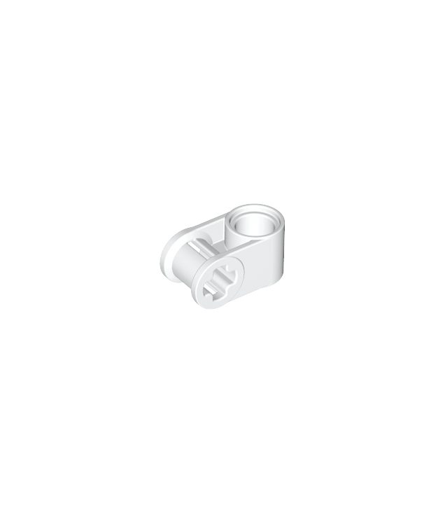 LEGO - Technic, as- en penverbinder loodrecht - White | N