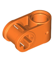 LEGO - Technic, as- en penverbinder loodrecht - Orange | N - Thumbnail