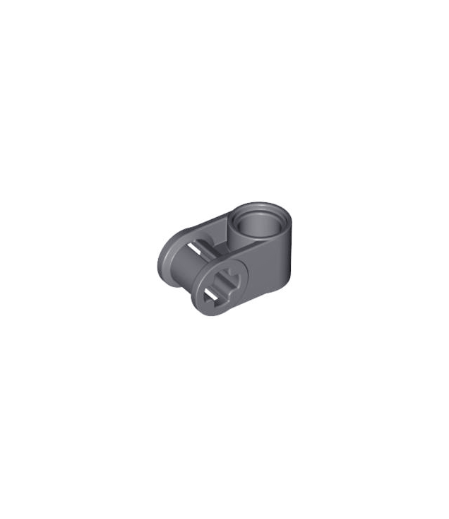 LEGO - Technic, as- en penverbinder loodrecht - Dark Bluish Gray | N