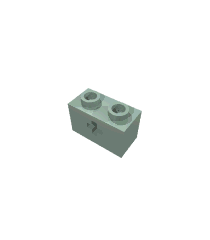 LEGO - Technic, steen 1 x 2 met as-gat - Sand Green | N - Thumbnail