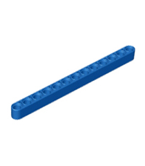 LEGO - Technic, dikke liftarm 1 x 13 - Blue | N - Thumbnail