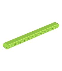 LEGO - Technic, dikke liftarm 1 x 13 - Lime | N - Thumbnail