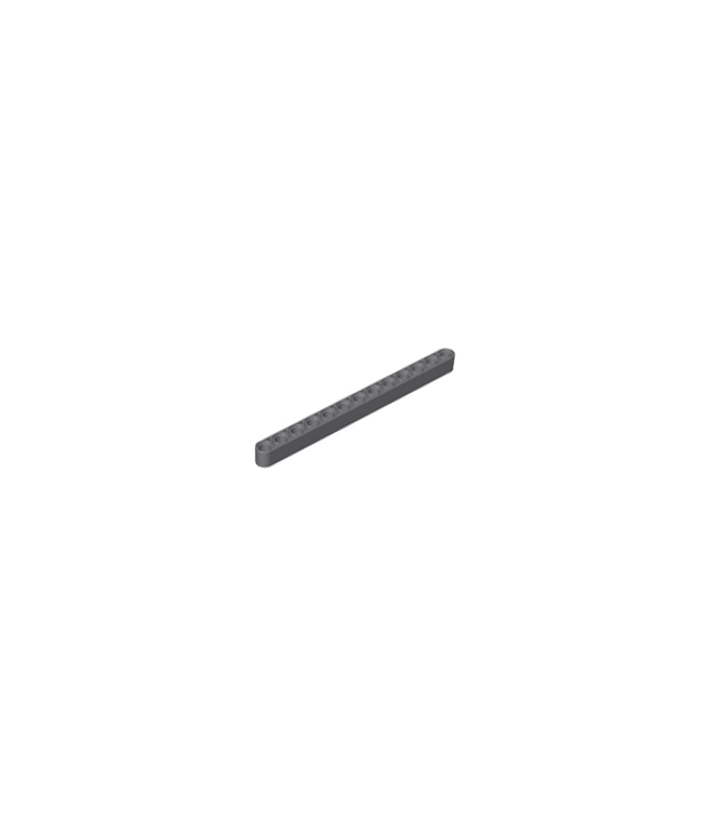 LEGO - Technic, dikke liftarm 1 x 13 - Dark Bluish Gray | N
