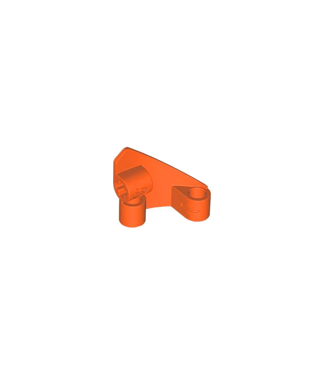 LEGO - Technic, gebogen paneel #9 3 x 3 taps toelopend links - Reddish Orange | N