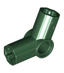 LEGO - Technic, as- en penverbinder hoek #5 – 112,5 graden - Dark Green | N - Thumbnail