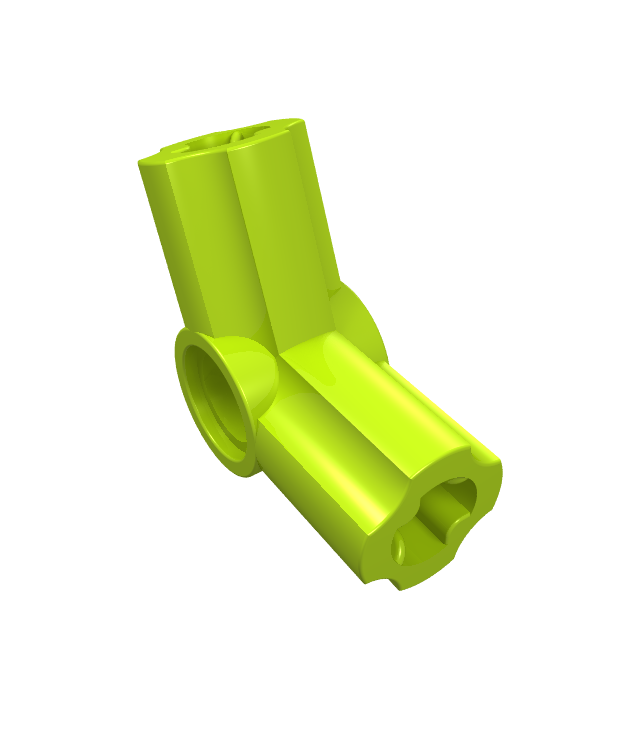 LEGO - Technic, as- en penverbinder hoek #5 – 112,5 graden - Lime | N