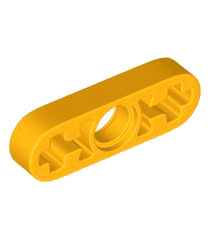 LEGO - Technic, dunne liftarm 1 x 3 met as-gaten - Bright Light Orange | N - Thumbnail