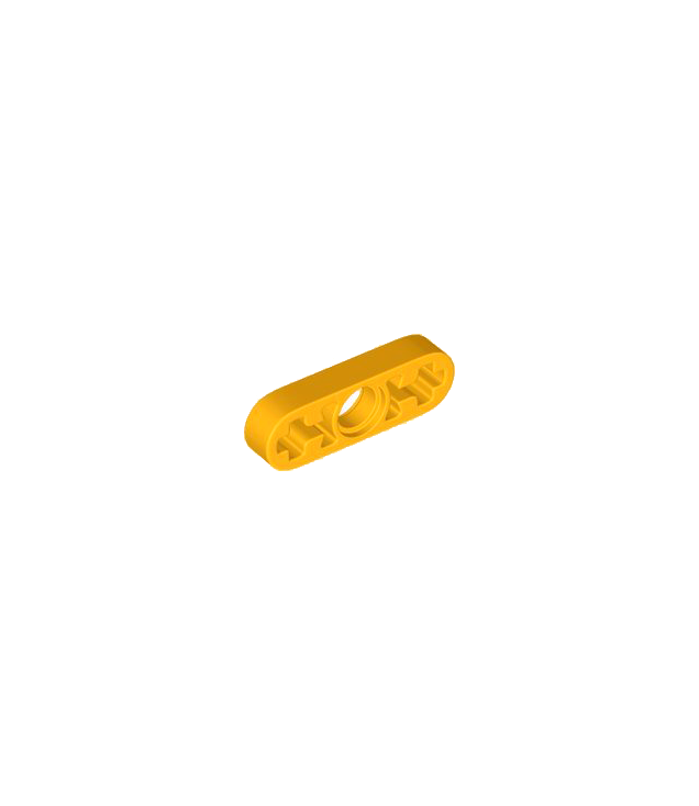 LEGO - Technic, dunne liftarm 1 x 3 met as-gaten - Bright Light Orange | N
