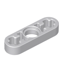 LEGO - Technic, dunne liftarm 1 x 3 met as-gaten - Light Bluish Gray | N - Thumbnail