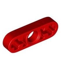 LEGO - Technic, dunne liftarm 1 x 3 met as-gaten - Red | N - Thumbnail