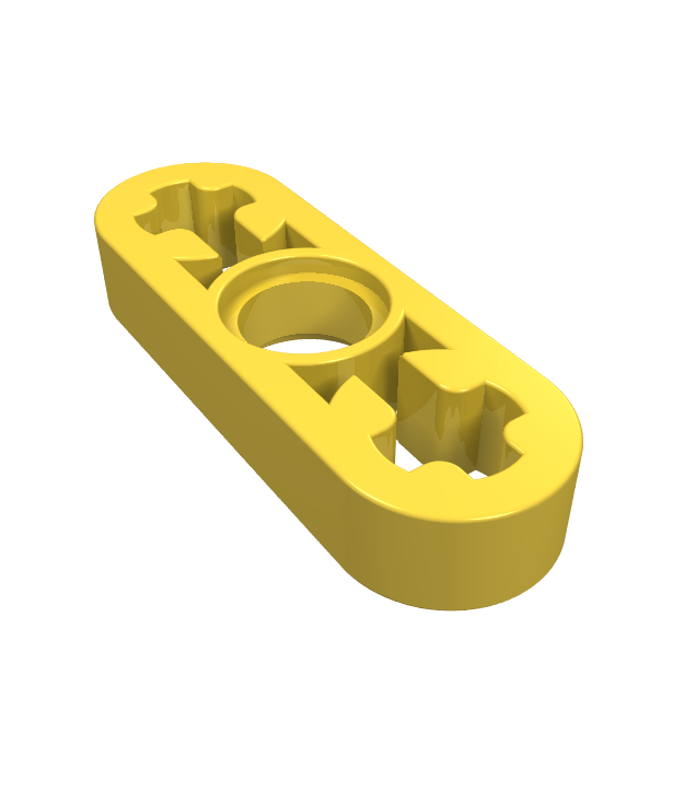 LEGO - Technic, dunne liftarm 1 x 3 met as-gaten - Yellow | N