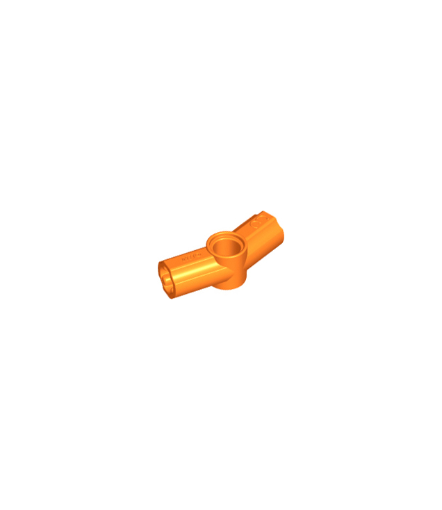 LEGO - Technic, as- en penverbinder hoek #3 – 157,5 graden - Orange | N