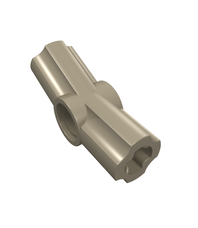 LEGO - Technic, as- en penverbinder hoek #3 – 157,5 graden - Dark Tan | N